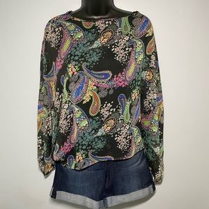 Floral top blouse cover up